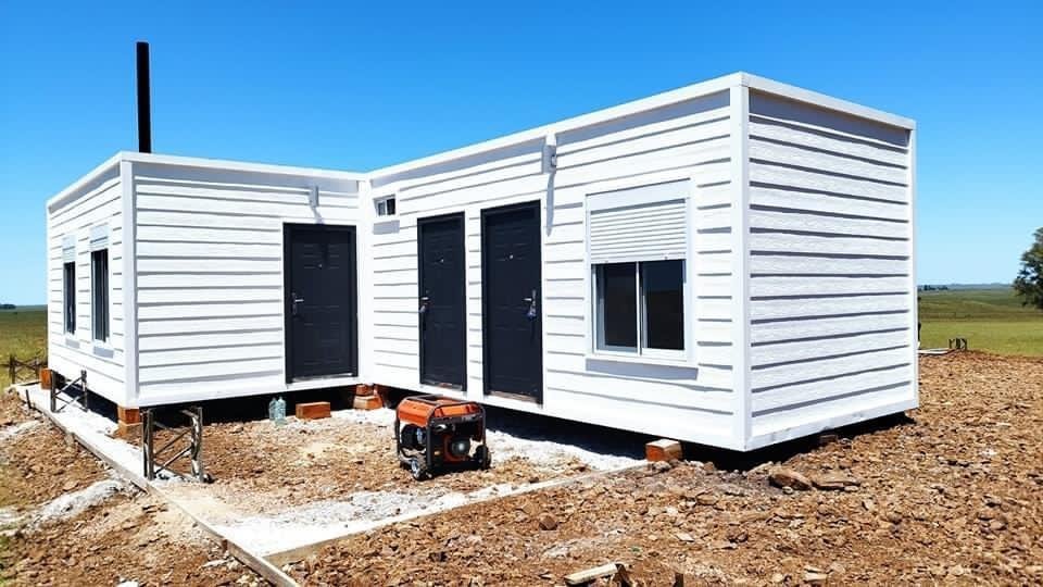 Casa contenedor modular de 6 x 3 metros
