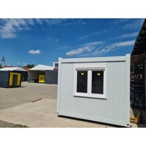 Contenedor de oficina de 10 pies con paneles sándwich