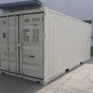 conteneur maritime 20 pieds dry van blanc