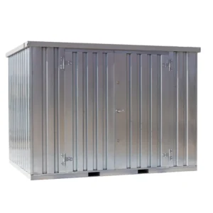 Contenedor desmontable de 3 x 2 m – Puerta doble en el lateral de 3 m – Acabado galvanizado